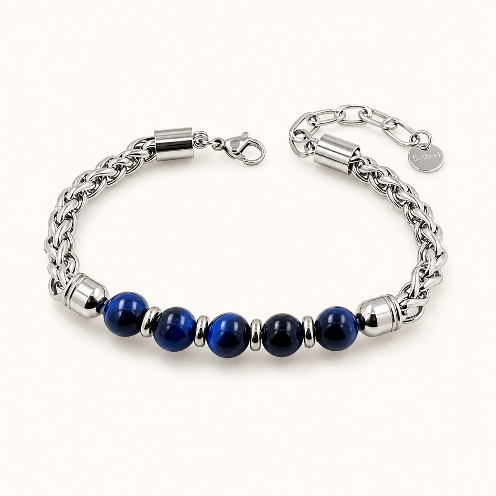 Blaues Tigerauge Armband