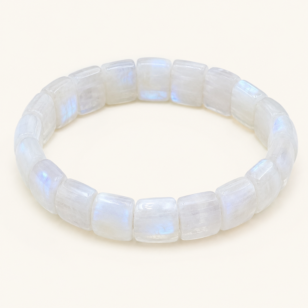 Breites Mondstein Armband