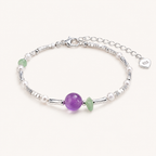Zierliches Amethyst Armband mit 8mm Kugel