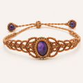 Amethyst Makramee Armband