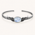 Vintage Mondstein Armband mit Flügeln