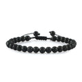Mattes Onyx Armband mit verstellbarem Verschluss