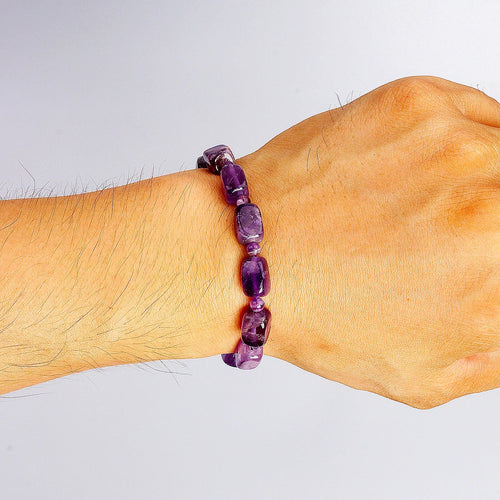 Amethyst Armband mit Natursteinperlen