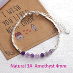 Filigranes Amethyst Armband mit Würfelperlen