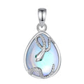 Mondstein Kette aus 925er Silber mit Schlangenanhänger