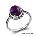 Filigraner Amethyst Ring aus 925er Silber mit Doppelringschiene