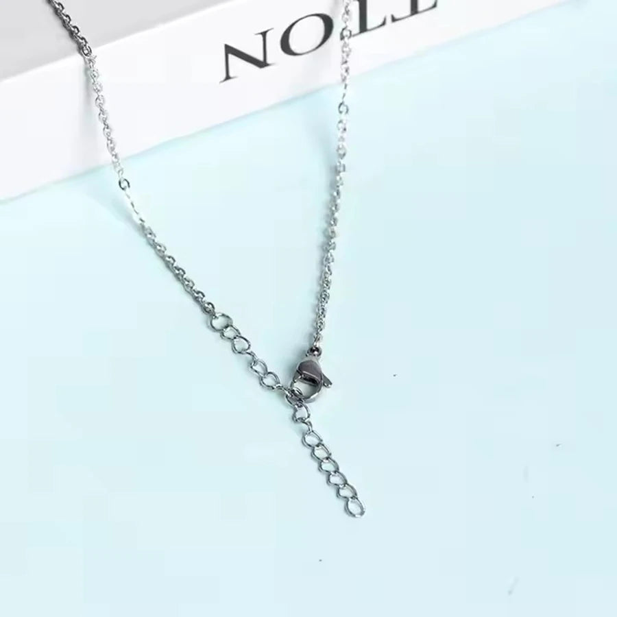 Rosenquarz Kette mit kugelförmigem Drahtanhänger