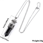 Rosenquarz Kette mit Sternornament-Anhänger