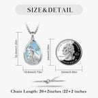 Mondstein Kette aus 925er Silber mit Meerschweinchen-Anhänger