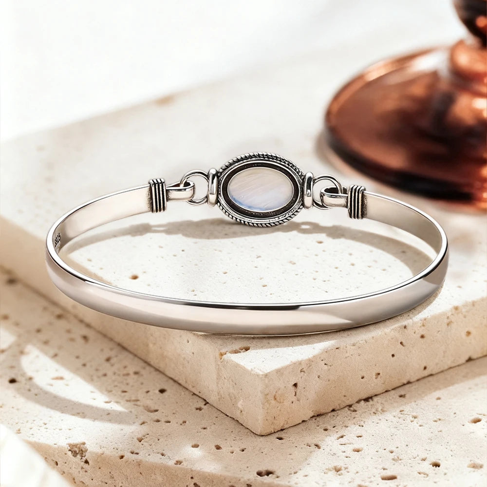 Mondstein Armband aus 925er Silber