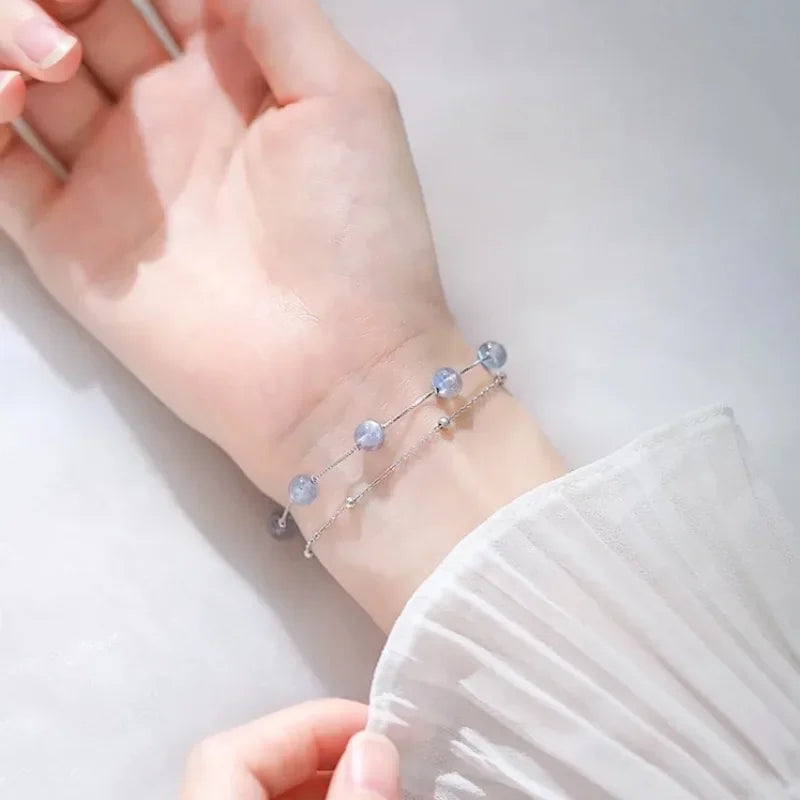 Mehrreihiges Mondstein Armband