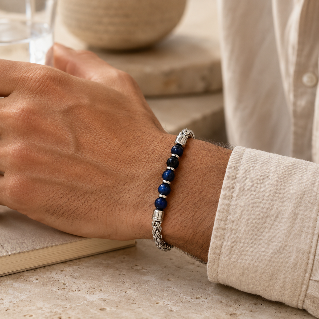 Blaues Tigerauge Armband