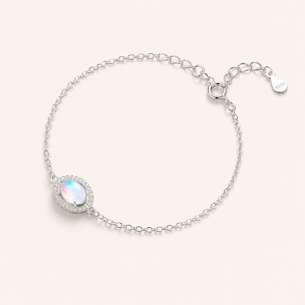 Filigranes Mondstein Armband