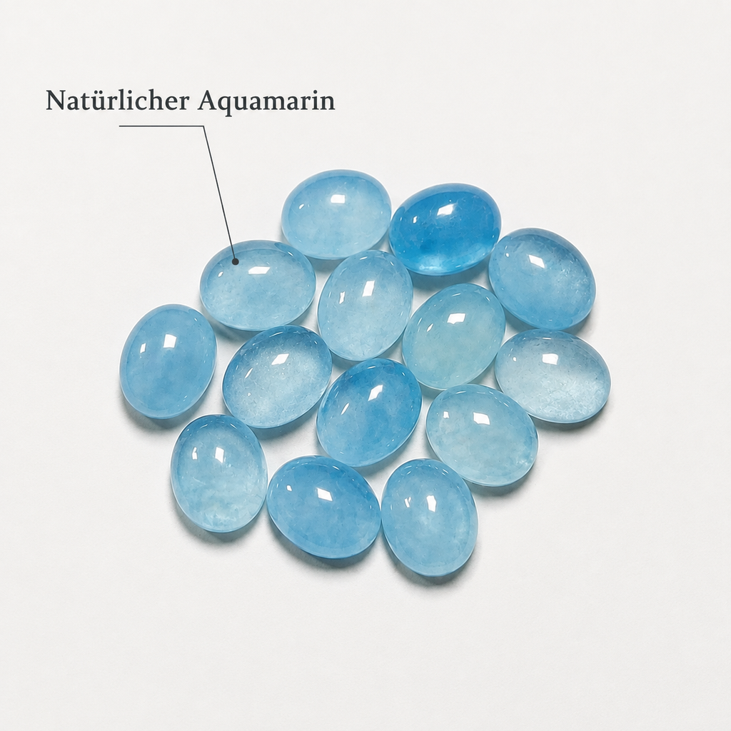 Aquamarin Ring aus 925er Silber mit filigranem Quadratdesign