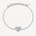 Mondstein Armband aus 925er Silber mit Lebensbaum-Herz
