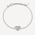 Mondstein Armband aus 925er Silber mit Lebensbaum-Herz