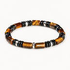 Feines Tigerauge Armband mit Zylinderperlen